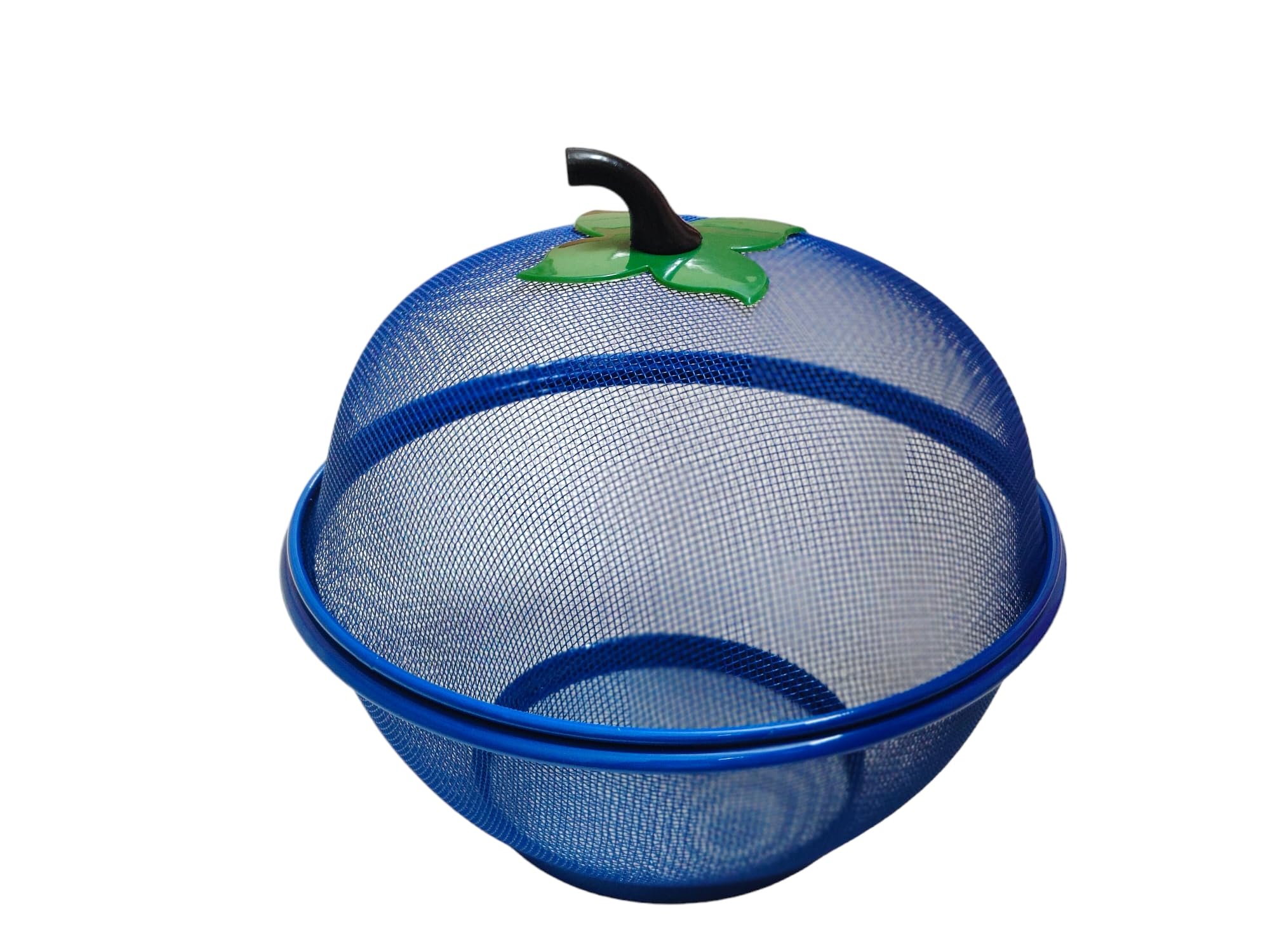 Swasti Mart Stainless Steel Fruit & Vegetable Baskets with Lid, perfect for dining table decor also discover veggie tokris, net covers, and steel food covers, enhancing kitchen elegance(Small,Blue) (B0CFJJS18X) Amazon Price History, Amazon Price Tracker