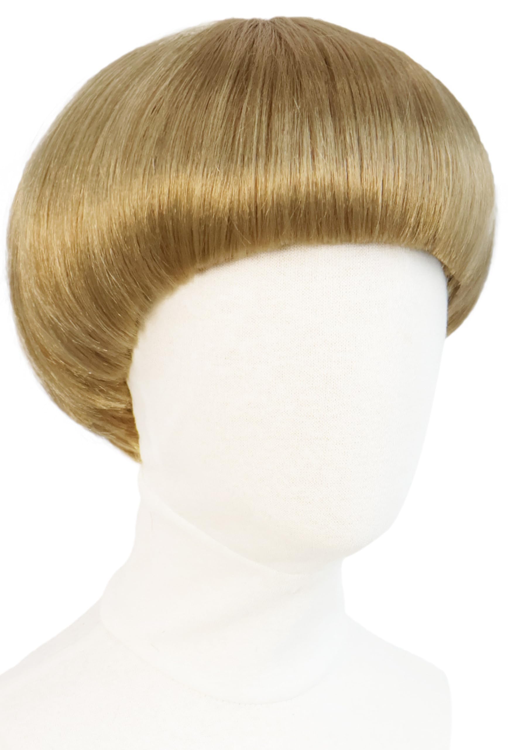 Short Blonde Bob Wig With Bangs Mushroom Wigs For Men 60s 70s Bowl Cut Wigs For Women Men Blond Bob For Cosplay Funny Wig For Party Outfit Anime_voghion.com