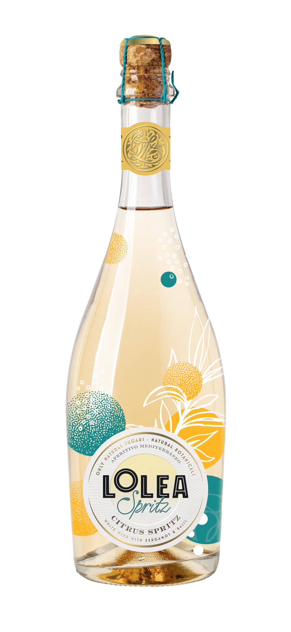 Lolea Citrus Spritz, Ready to Drink White Wine Spritz, Refreshing Citrus and Aromatic Basil, Crisp Spanish Wine, 8% ABV, 750ml