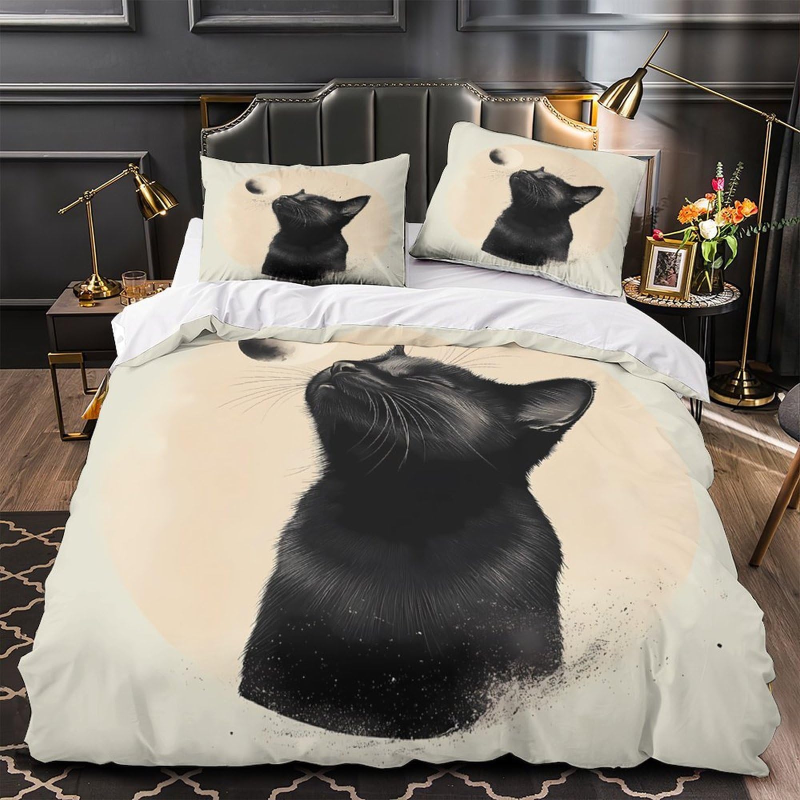 Linge de lit bison 3D super doux en microfibre de qualité supérieure