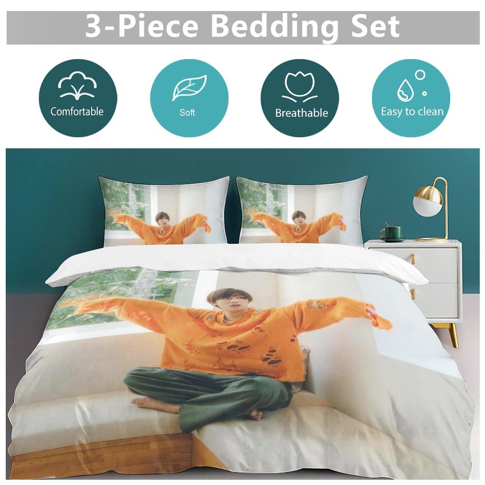 Amazon｜阿部亮平 (1) 寝具 3ピース 枕カバー オールシーズンベッド