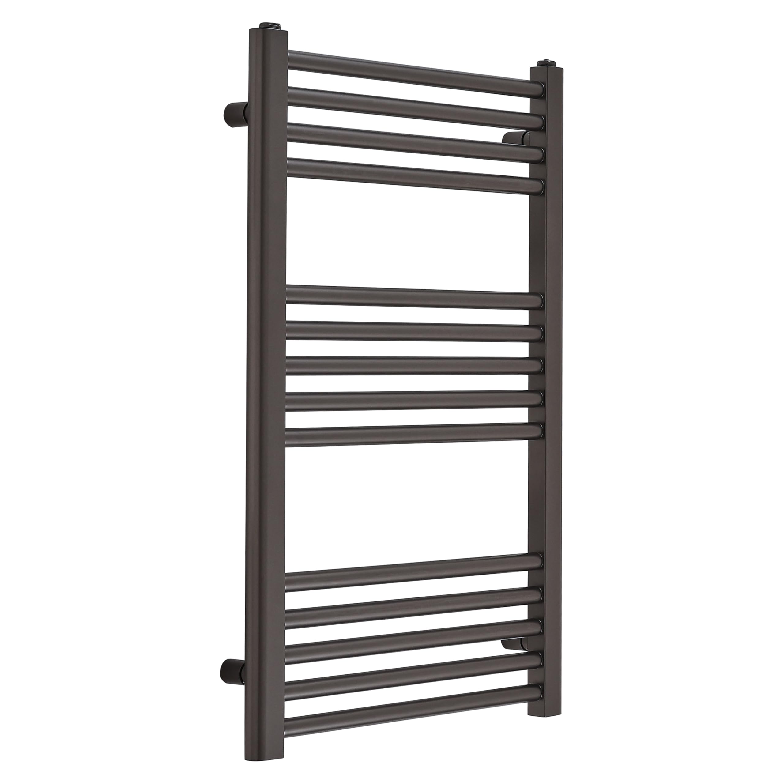 Milano Gunmetal Grey Orelia Flat Ladder Steel Heated Towel Rail - 800Mm X 500Mm