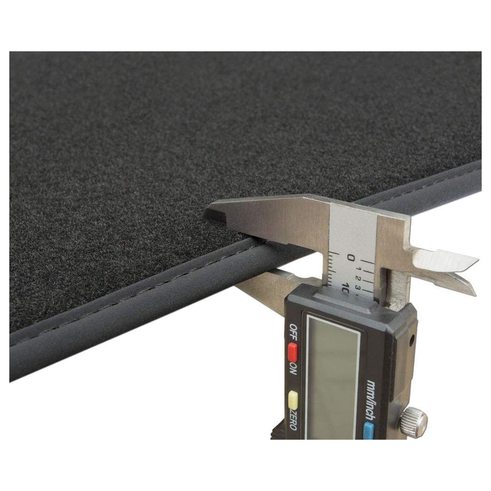 MOTOS Alfombrillas Coche de Velours Premium Adecuado para BMW Serie 6 E63 2003-2010 - Premium, Matt, Negro - Experimenta un Nuevo Confort de conducción con un Juego de Alfombra de Coche de Terciopelo