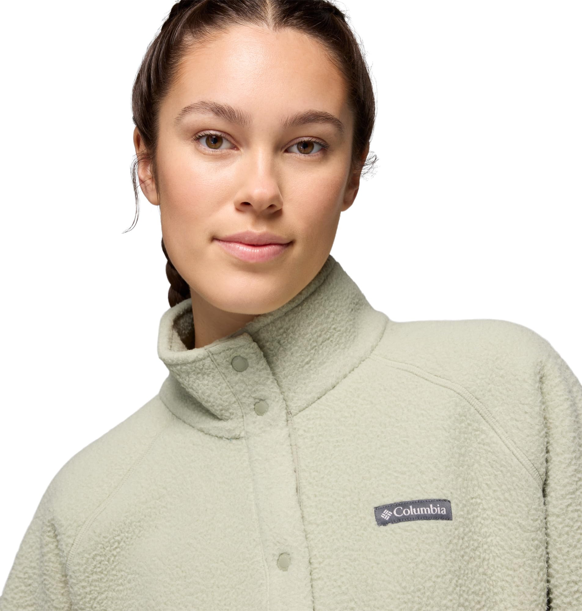 Columbia Damska kurtka polarowa Jasper Ridge Pebbled Full Snap, Safari, S