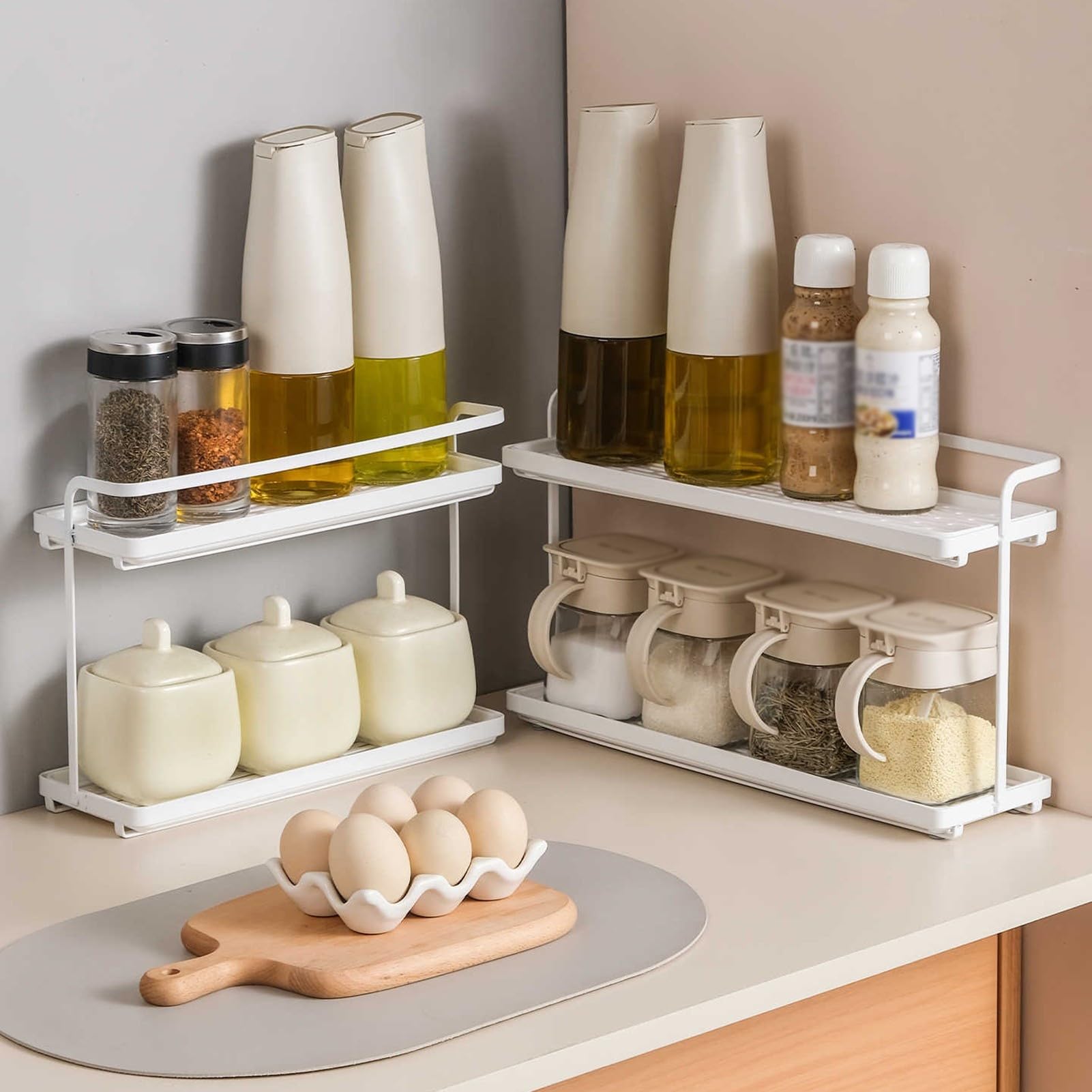 Especiero De 2 Niveles/Organizador De Encimera De Cocina