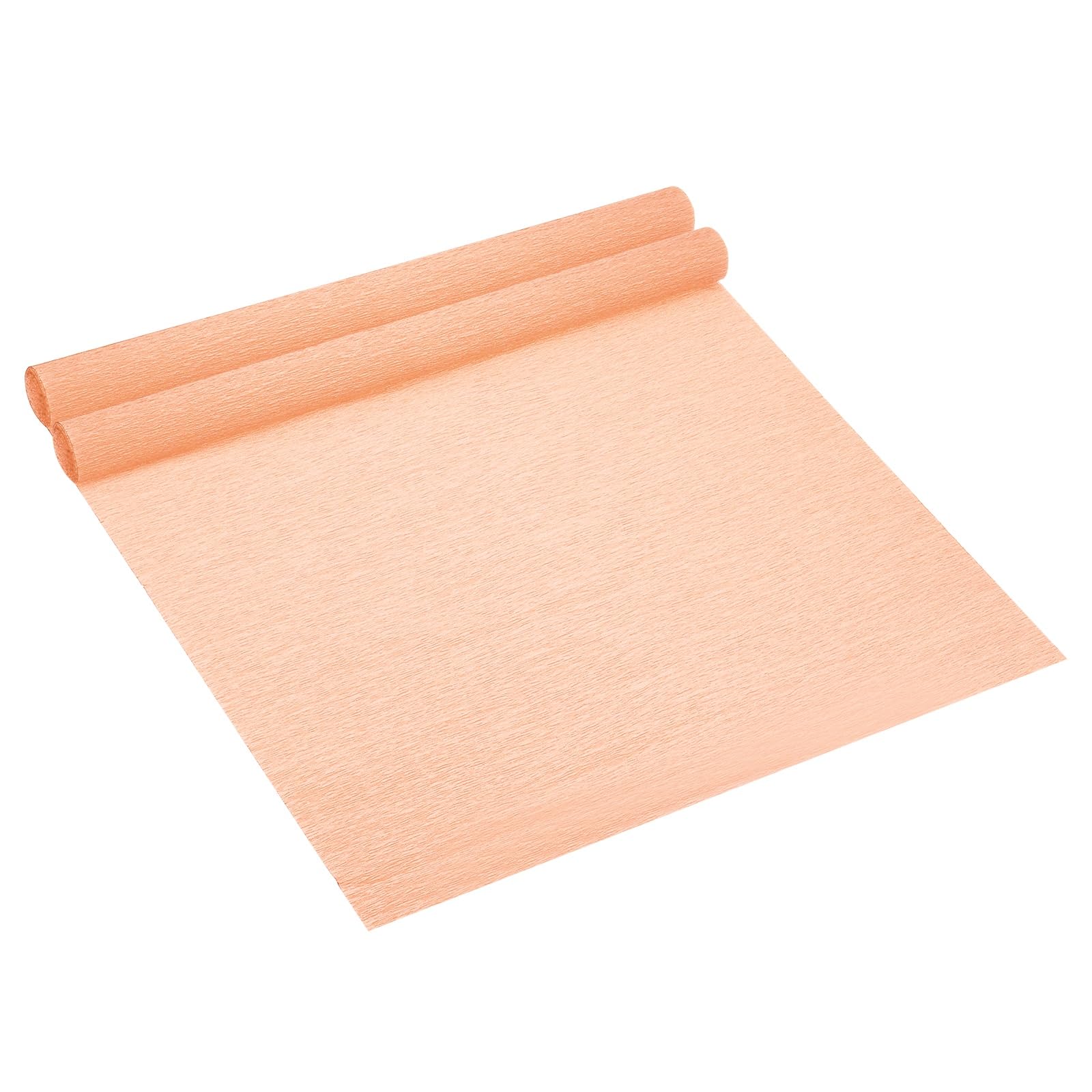 PATIKIL 8.2ft Crepe Paper Roll, 2 Rolls 20" Width Soft Paper Streamer Sheet for Flower Wrapping, Party Birthday Wedding Ceremony Various Large Festivals Decoration, Dark Champagne