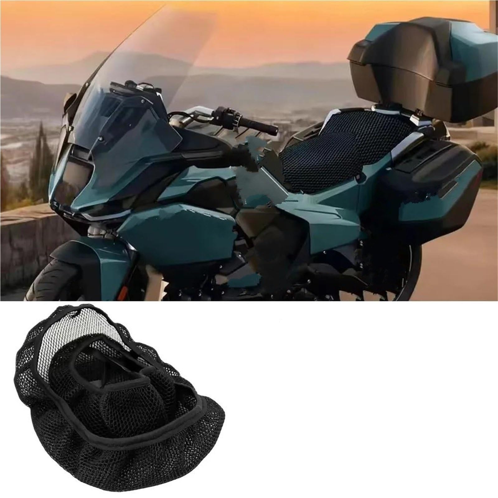 Traspirante Coprisella In Rete Per Moto Per BMW R 1300 RT R1300RT 1300RT 2025 - Impermeabile, Traspirante E Resistente Ai Raggi Solari Coprisella In Tessuto A Rete Per Moto