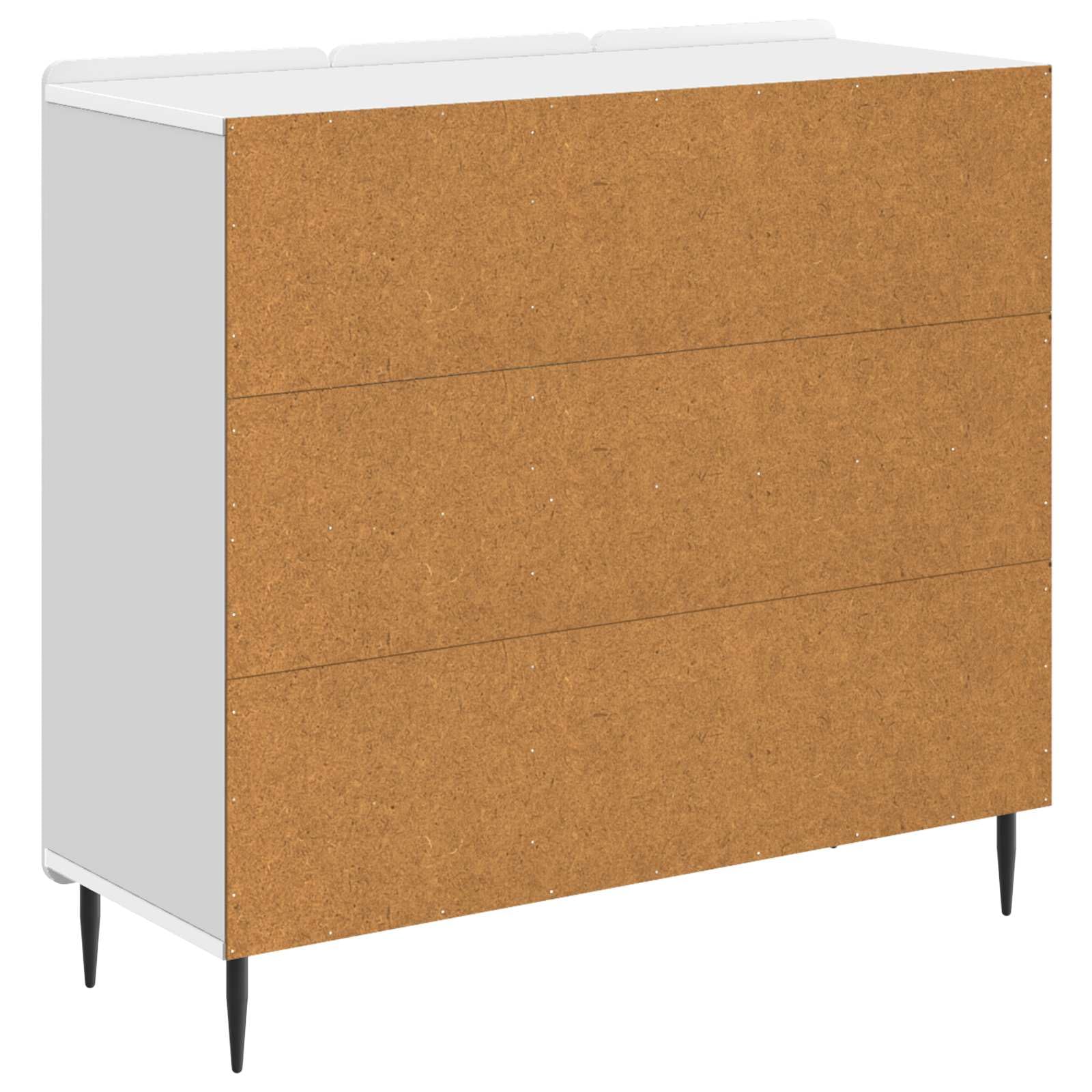 Credenza bianca 89 x 34,5 x 82 cm in legno con 3 ante