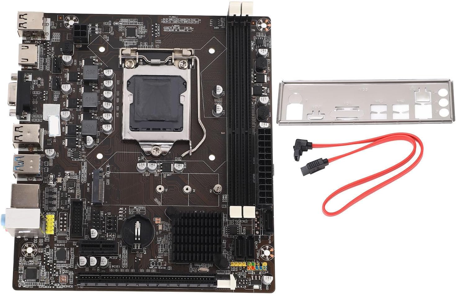 B75M M-ATX Compact Mainboard, Support for Corei7, i5, i3 (LGA1155), DDR3x2, ALC6625.1 Channel, VGA, HD Multimedia Interface, PCI E1Xx1, COM pin x1, 1000M Ethernet Interface, No Processor