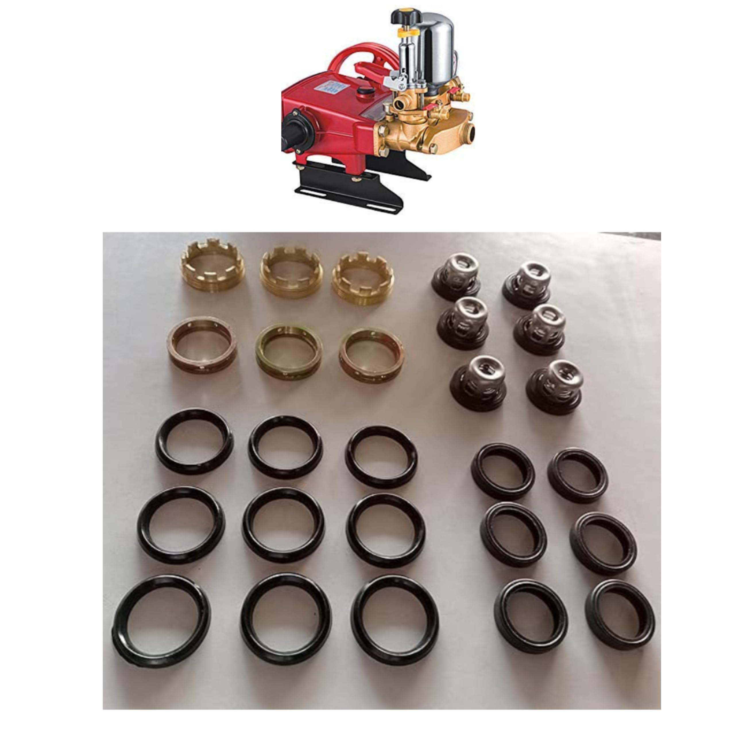 NEHA MACHINERIES® Full Repair KIT for HTP 30L and HTP 50L HTP Sprayer Pump-image-36