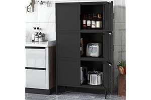 Hampton Bay Crestridge 56.6" Tall 6-Door Metal Locker Storage Cabinet with 4 Shelves