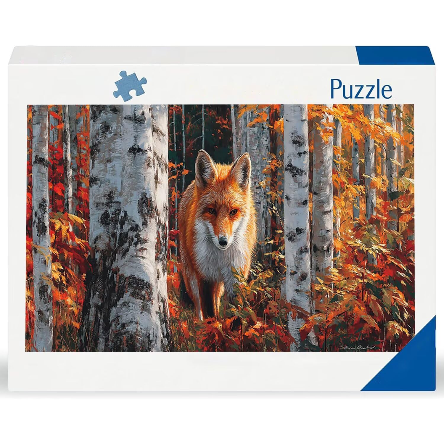 Puzzle para Adultos 1692 Piezas, Zorro de otoño del Bosque Puzzle, Difícil, Desafiante, Rompecabezas Encajan Perfectamente, Letras en la Parte Posterior, Regalo para Personas Mayores (179x31cm) v-822