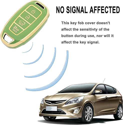 Miniatura 4 de Funda de cubierta para llavero compatible con Hyundai Kona Santa Fe Elantra GT Veloster Accent Venue 2019 2020 2021, soporte para control remoto