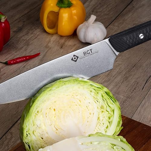 Miniatura 5 de sagga Sandvik - Juego de cuchillos de cocina de 6 piezas con bolsa de rollo, mango G10 para juego de cuchillos de chef, cuchillo Santoku, hoja