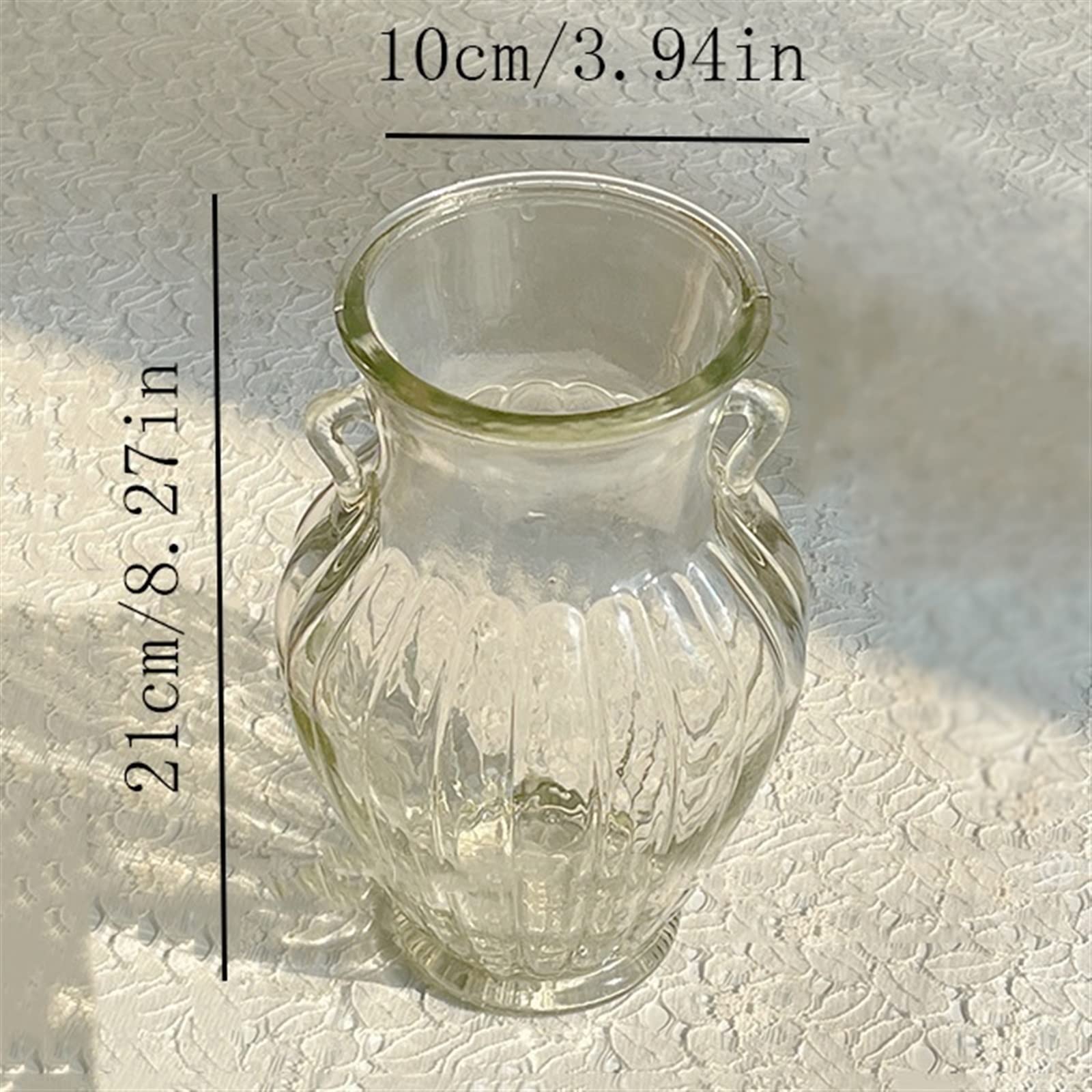 Jarrone Florero de Cristal Azul Creativo, decoración for Sala de Estar, Mesa de té, Escritorio, Cultivo de Agua, arreglo de Flor hidropónica, Botella Decorativa Maceta