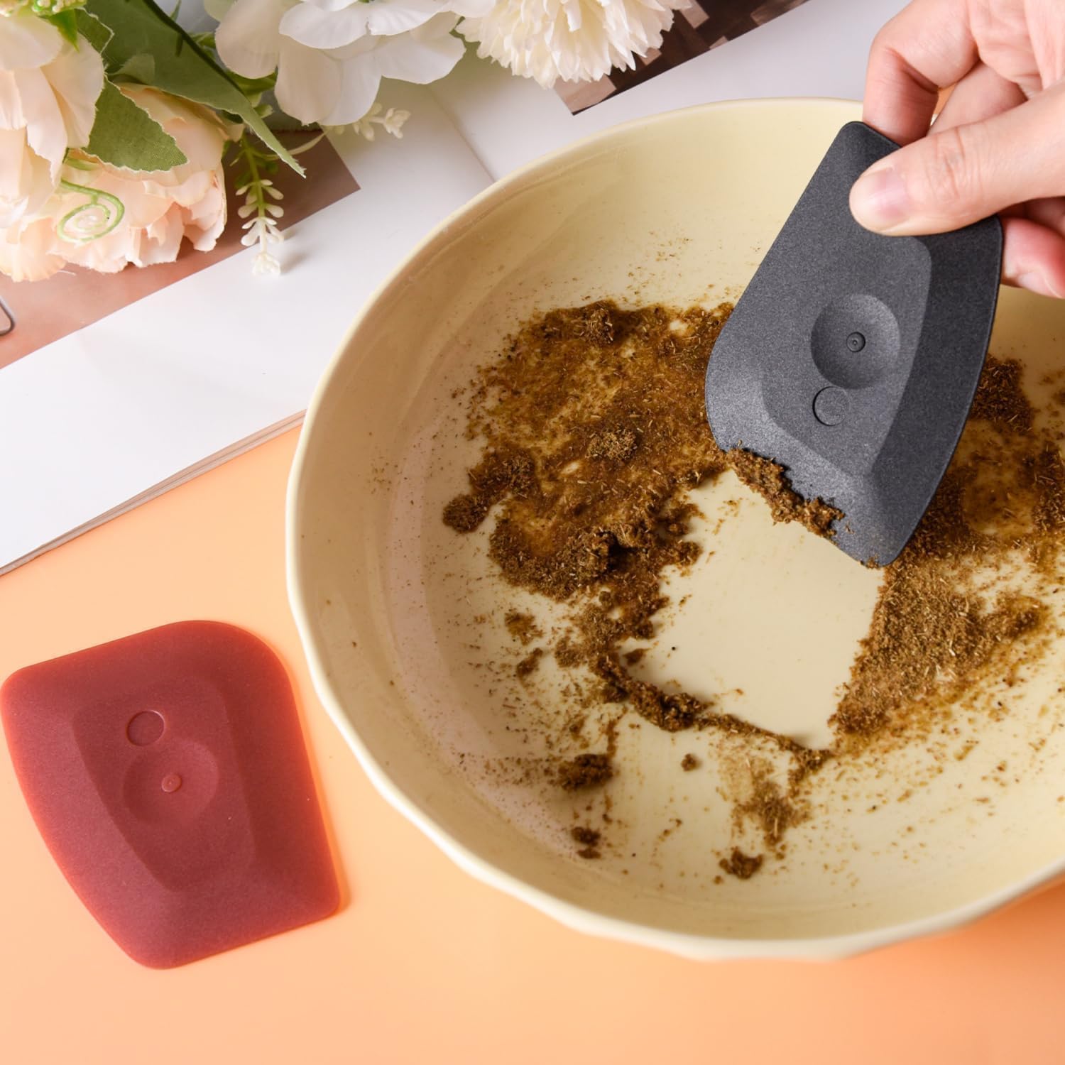 Lot De 3 Grattoirs De Cuisine En Plastique Pour Casseroles Et