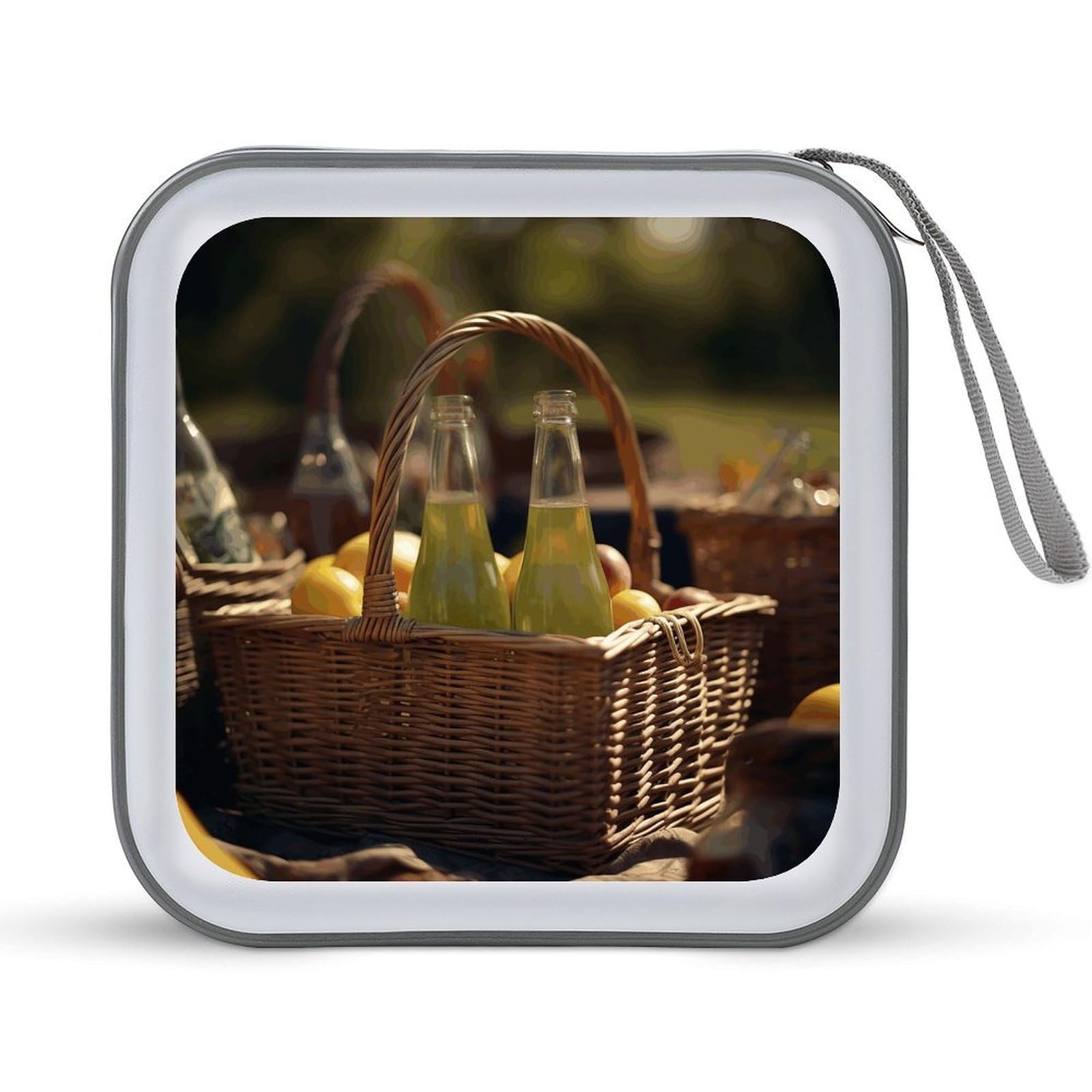 VstaDank - DVD Picnic Basket, 40 Capacity Storage Organizer, Brochure Folder, Portable Album, Car Disc Portfolio, CD and Plastic Disc, CD and DVD Case