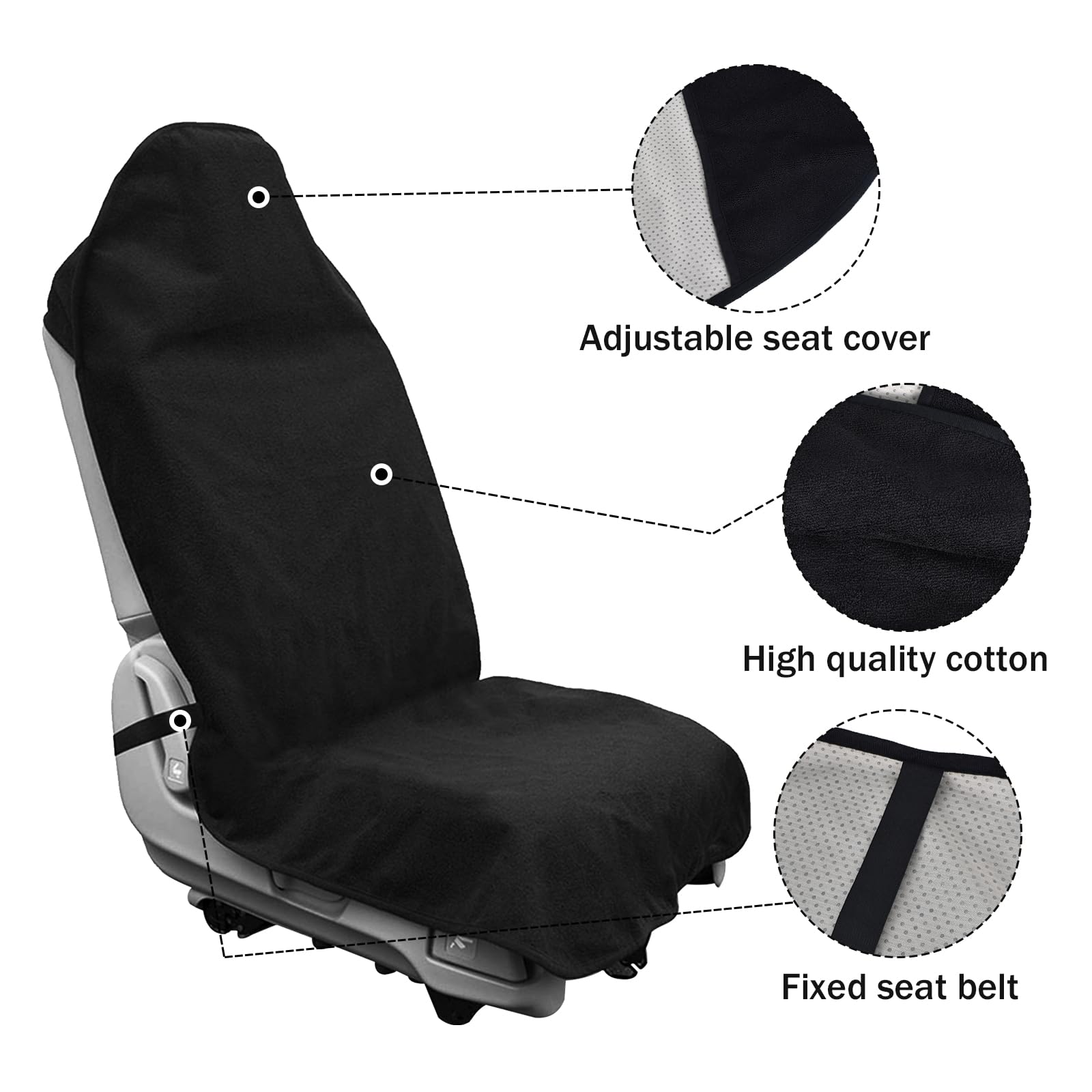 Coprisedile Auto Universale Impermeabile URAQT - Nylon Traspirante Per Cani, Sport E Bambini - Foto 6