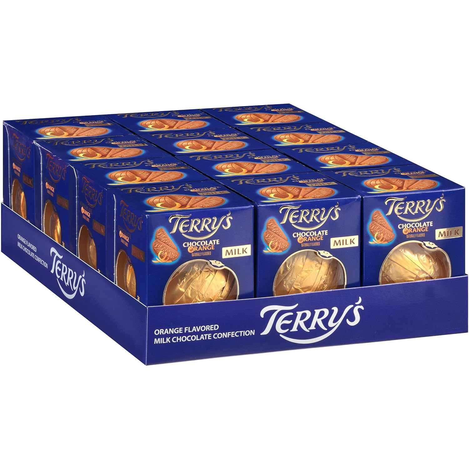 Terry's Milk Chocolate Oranges - Pack of 12 - Each Orange is 5.53oz - Perfect for Gift Giving - Great for sharing with friends and family
