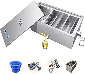 Under Sink Waste Water Oil Filter Separator For Kitchen Restaurant | UK