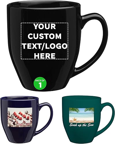 Juego de 10 tazas de café grandes personalizadas de 16 onzas, paquete a granel personalizado, perfectas para té, expreso, capuchino, cacao caliente,