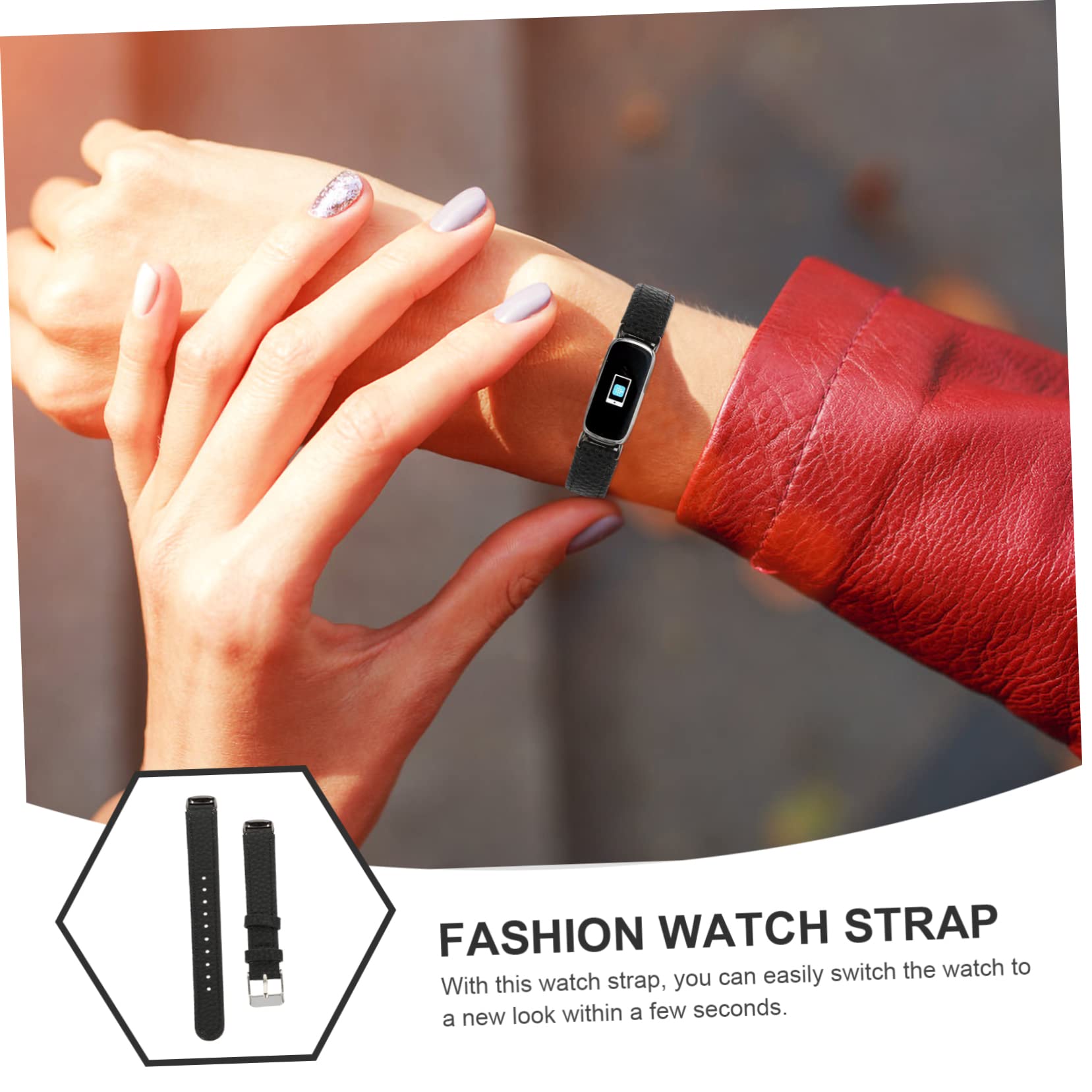 jojofuny 3st Geriebener Lederriemen Uhrenarmband Aus Leder Luxusbänder Für Damen Luxuriöses Armband Frauen Uhren Luxuriöses Uhrenzubehör Lederbänder Verbinder Mehrzweck Edelstahl