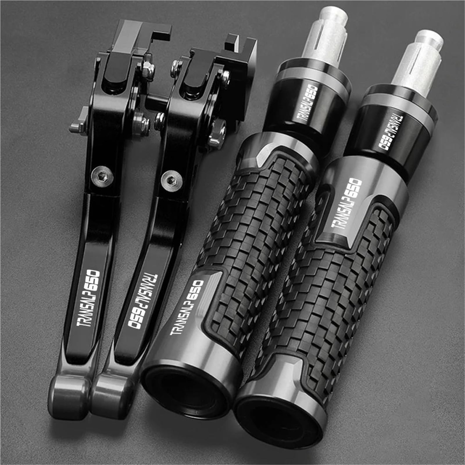 CFSJRXZ Clutch Levers Motorcycle Brake Clutch Lever Non Slip Handlebar Grips for XL 650V Transalp XLV 650 2001-2007 with Handle Bar End Motorbike Brake Lever Handlebar Grips(Color 5)