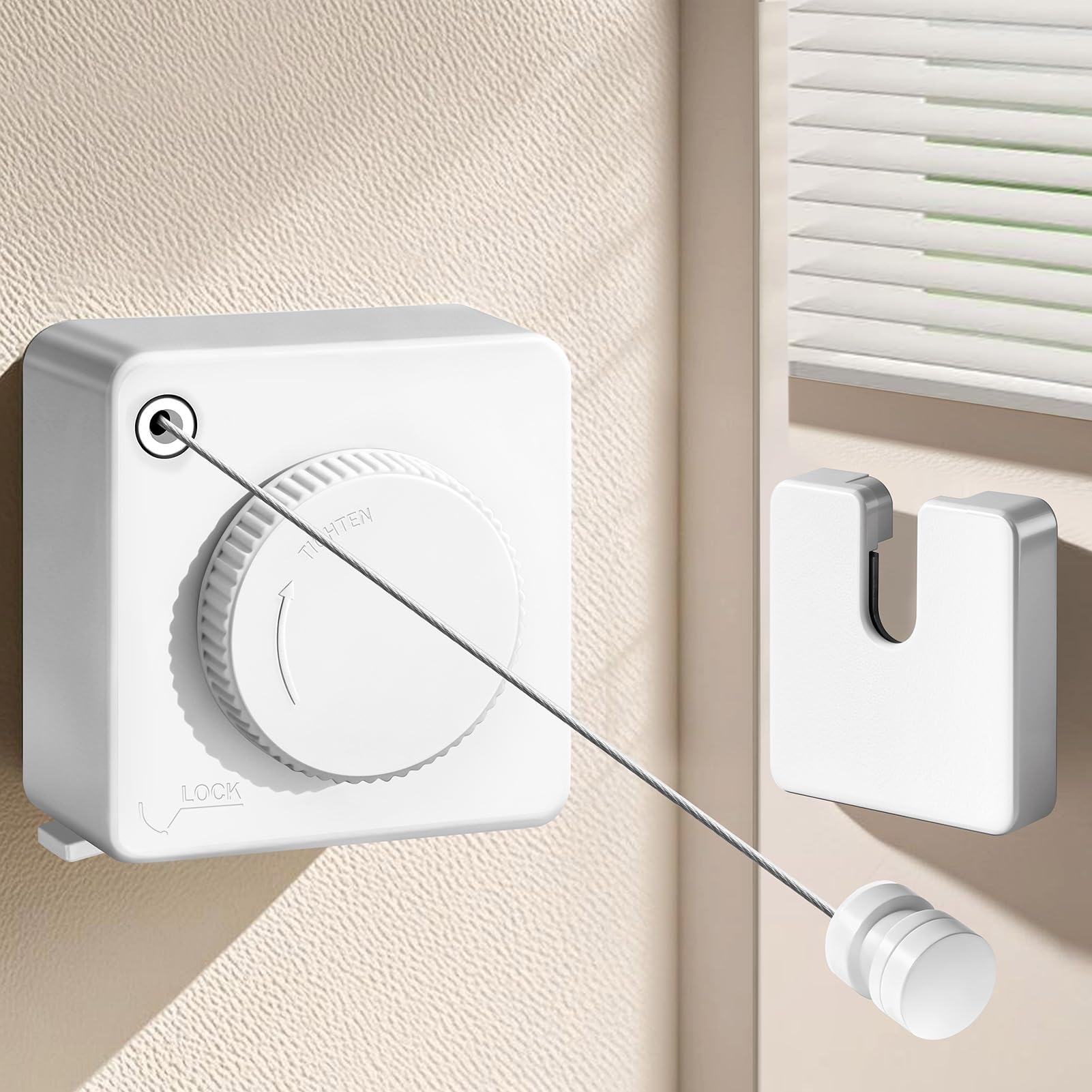 Stendibiancheria estensibile da esterno, a doppia corda, retrattile, per balcone, ideale per asciugare i vestiti, corda in acciaio inossidabile, 4,2 m | Leroy Merlin