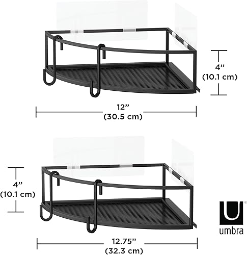 Miniatura 10 de Umbra Cubiko - Juego de cubos de ducha, color negro