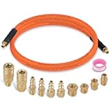 Ailbiuko 12 Pieces Air Compressor Accessories Kit with 3/8 Inch x 6 FT Hybrid Hose,1/4