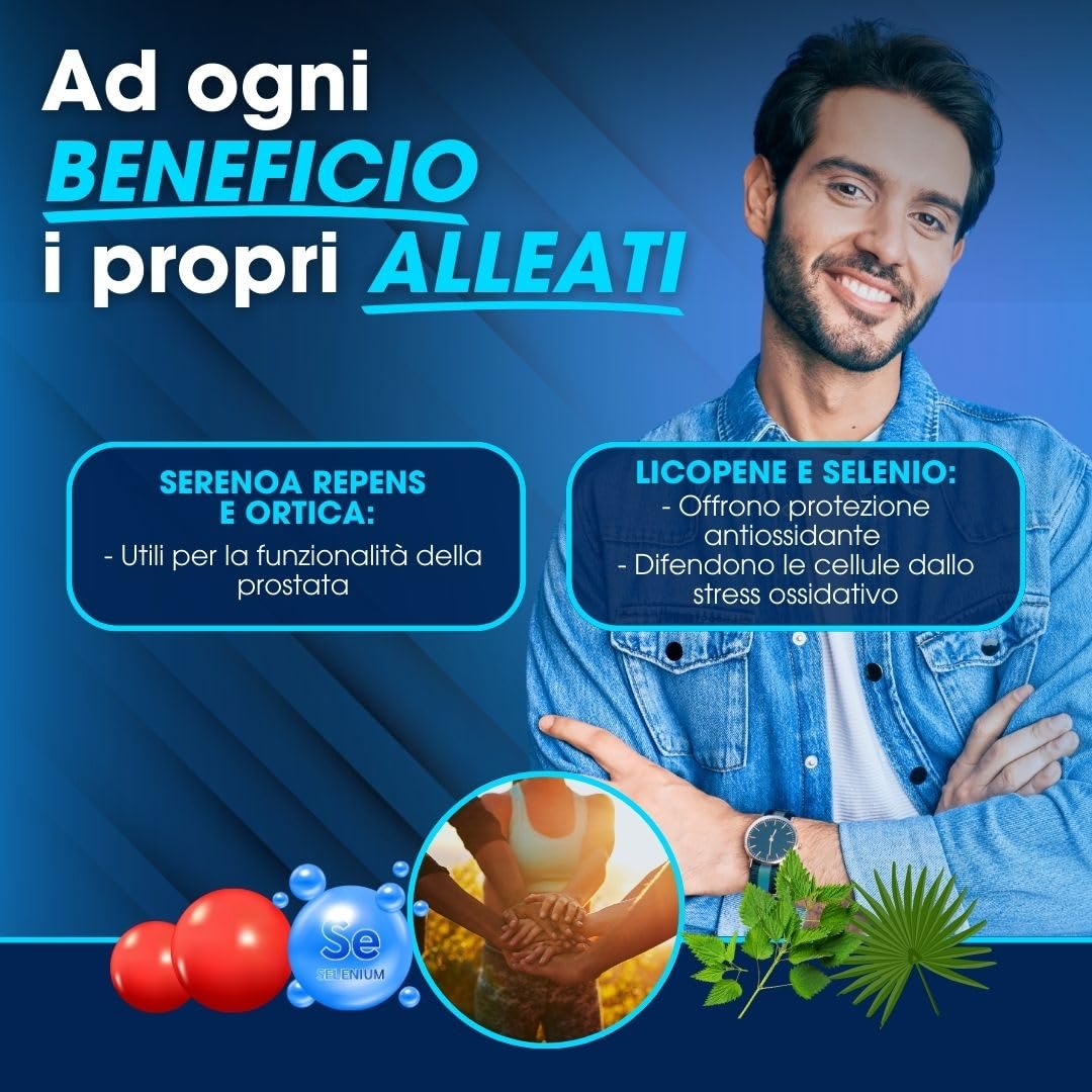 CISBANI PHARMA Saw Palmetto Serenoa Repens Prostata per il Benessere e Funzionalità della Prostata e delle Vie Urinarie - 30 Compresse