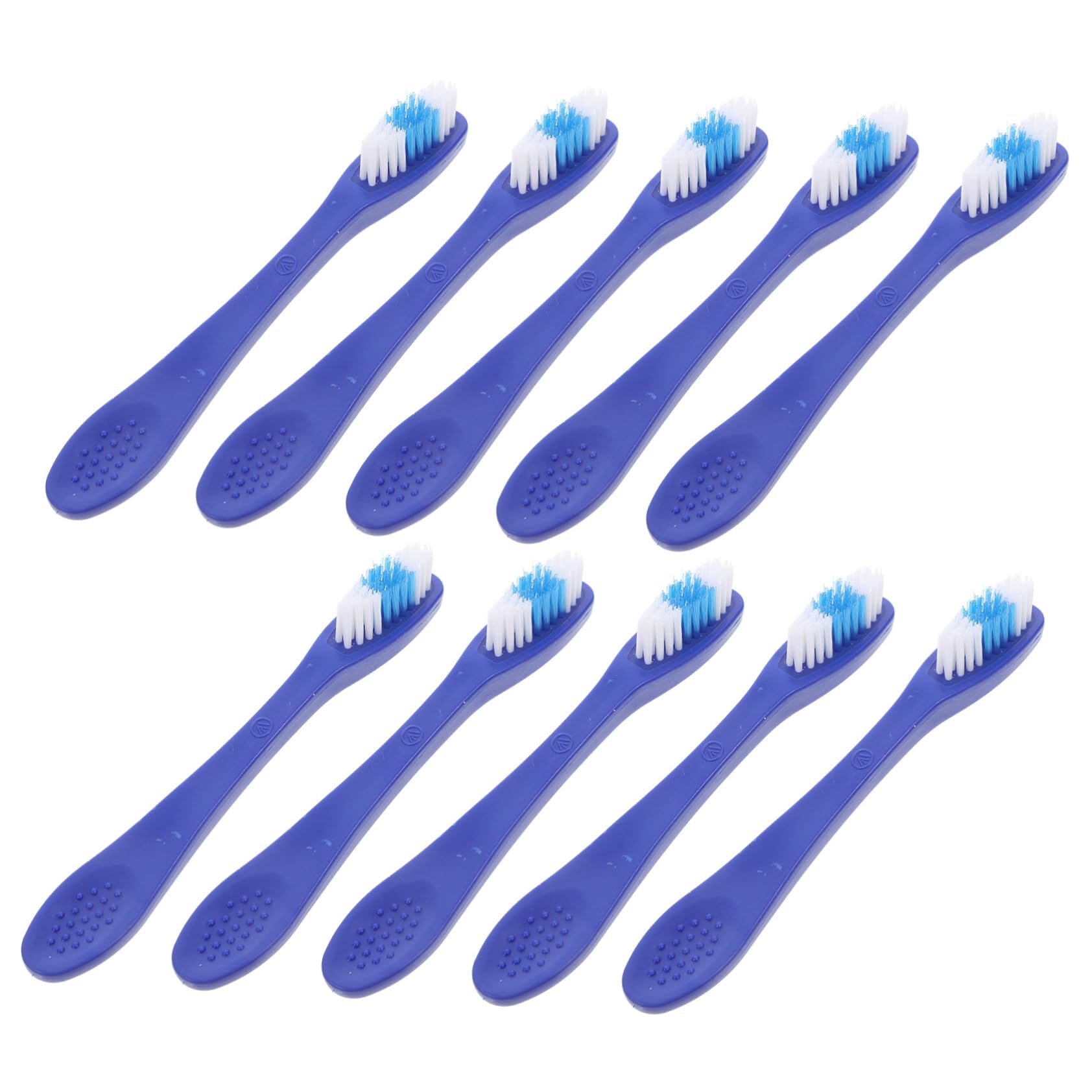 ERINGOGO 10pcs Toothbrushes with Short Plastic Design for Secure Facilities Teeth Cleaning for Detention Centers and Psychiatric Hospitals