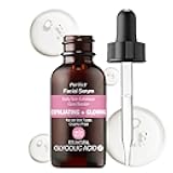 MADE IN USA 95% NATURAL GLYCOLIC ACID Facial Serum for Exfoliating Smoothing Glowing Face Skin with Allantoin Soybean 30ml 1 fl oz - PURIFECT by Symphony Beauty - Non Irritating Formula