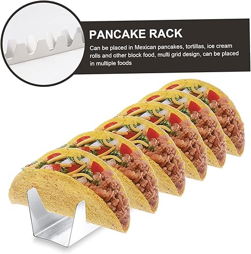 Miniatura 7 de Taco Stand Tortilla 2pcs De Mujer Aplastador De Tortillas Taco Holder Estante De Cocina Asado Estante De Alimentos Ondulado Apto Para Lavavajillas