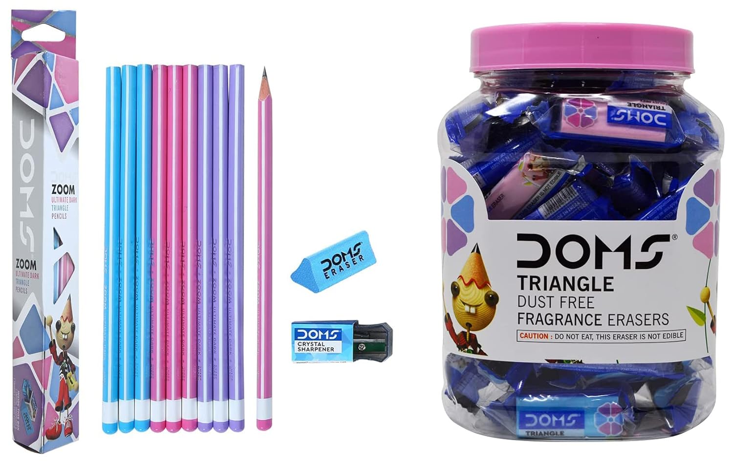 Doms Zoom Ultimate Dark Triangle Pencils (Pack of 50 Pencils) Triangle