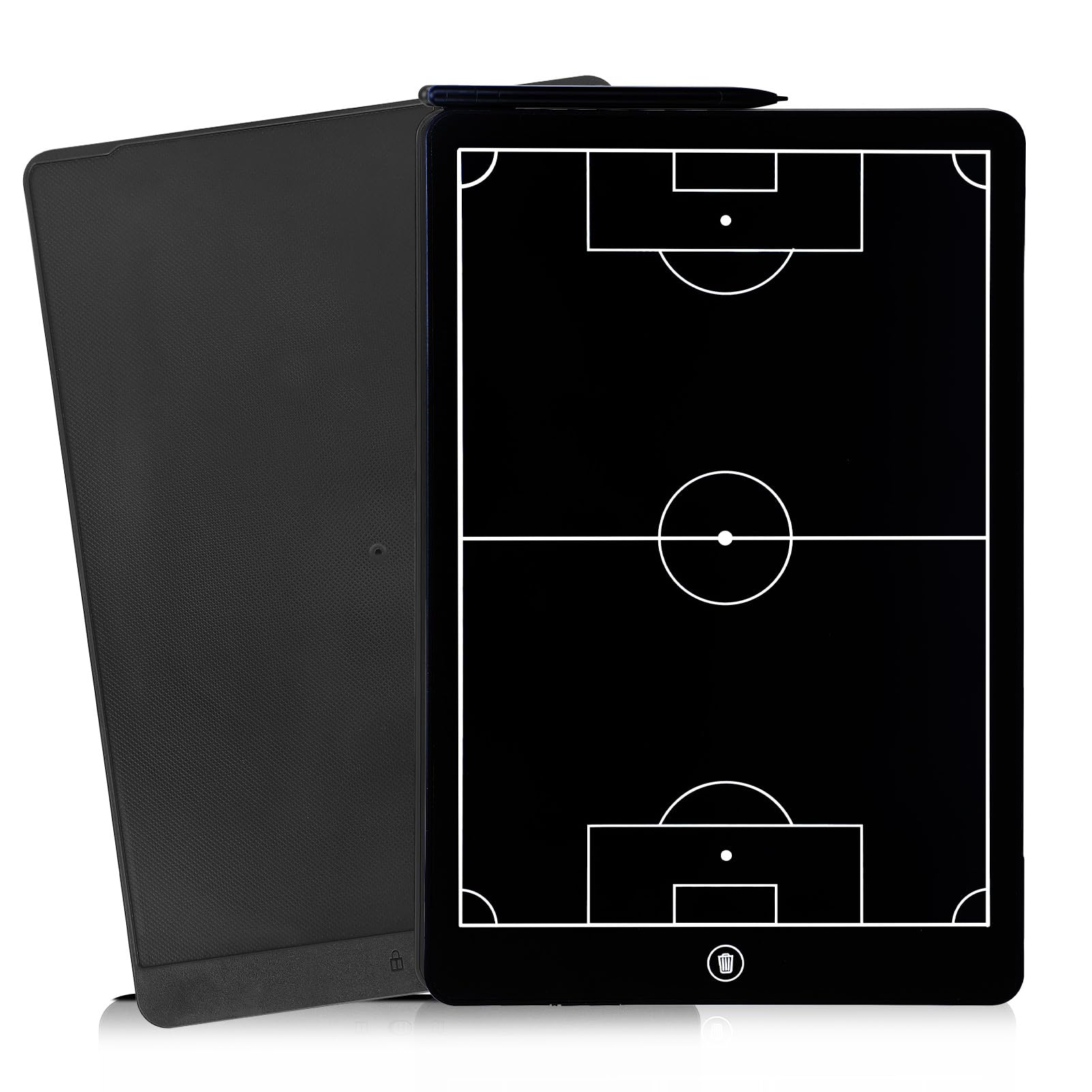 Soccer Coaching Board,16 Inch LCD Soccer Tactical Board, Soccer Marker Training Equipment Accessories with Pen