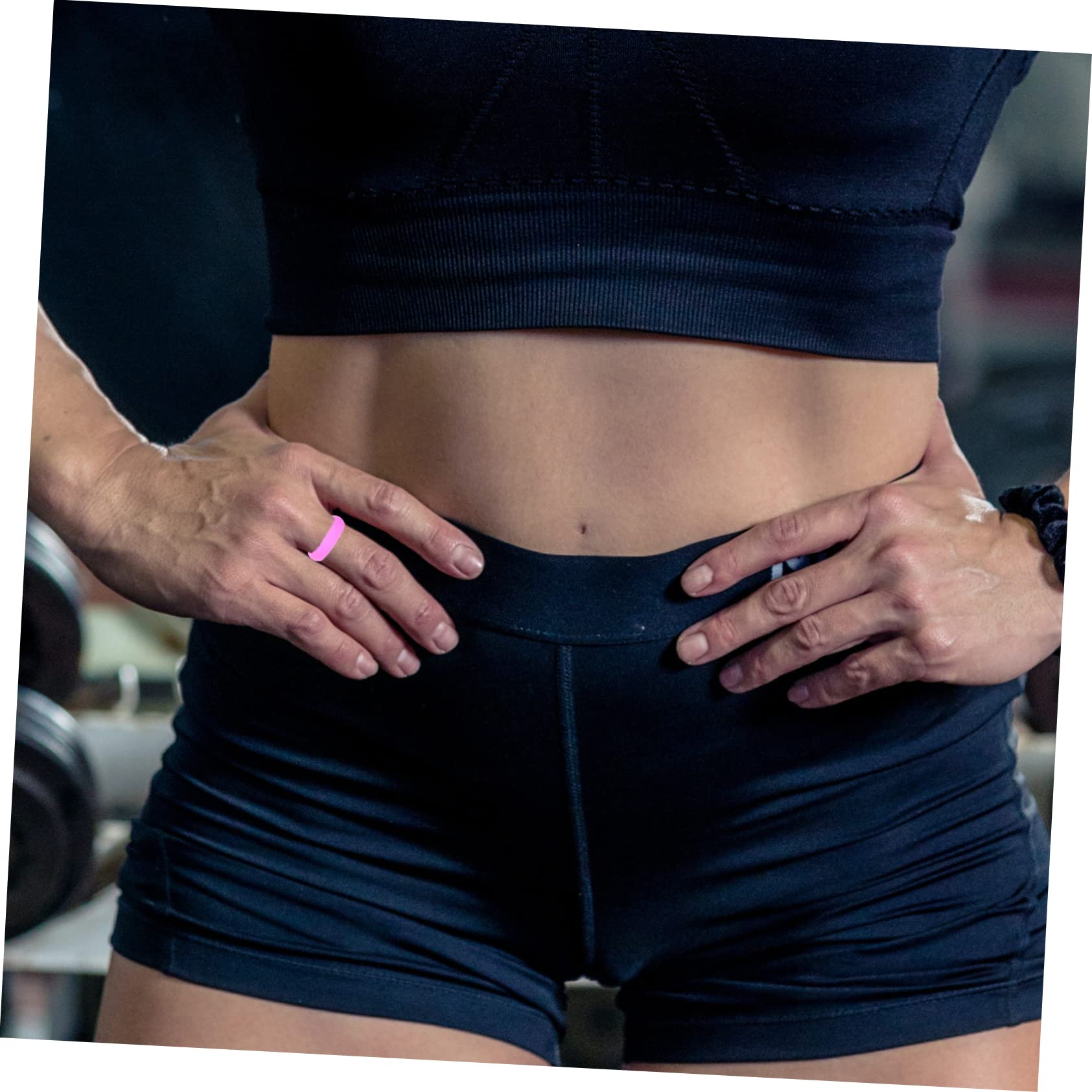BESPORTBLE Anello Sportivo in Silicone Anello in Silicone i Fitness Da Donna i Sportivi Da Donna i in Liscio i in Unici Gel Di Silice