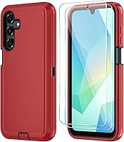Vista 24 de Qinmay Funda para Samsung Galaxy A16 5G con protector de pantalla HD, resistente, a prueba de golpes y caídas, funda de 3 capas para Galaxy A16