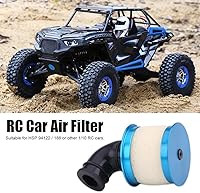 Vista 3 de Filtro de aire RC Filtros de aire de coche de control remoto compatibles con 94122/188 1/10 RC Modelo Vehículo Accesorio (azul)