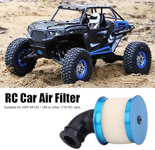 Miniatura 3 de Filtro de aire RC Filtros de aire de coche de control remoto compatibles con 94122188 110 RC Modelo Vehículo Accesorio (azul)