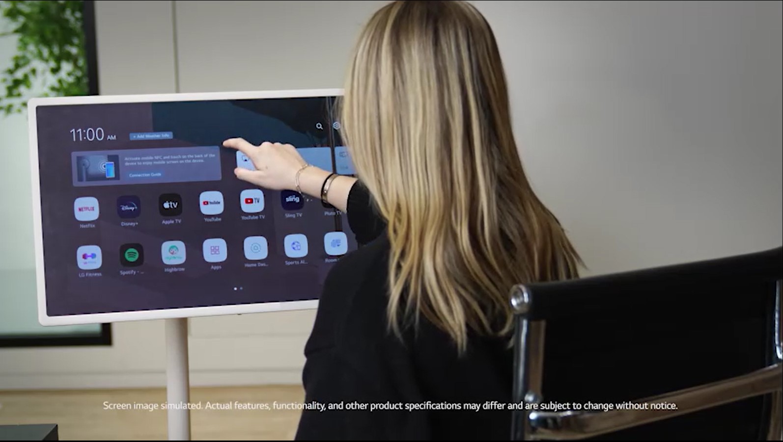 L189 LG StanbyME 2024年 モニター 27ART10AKPL LG StanbyME 27-Inch Portable Touchscreen Monitor with Battery