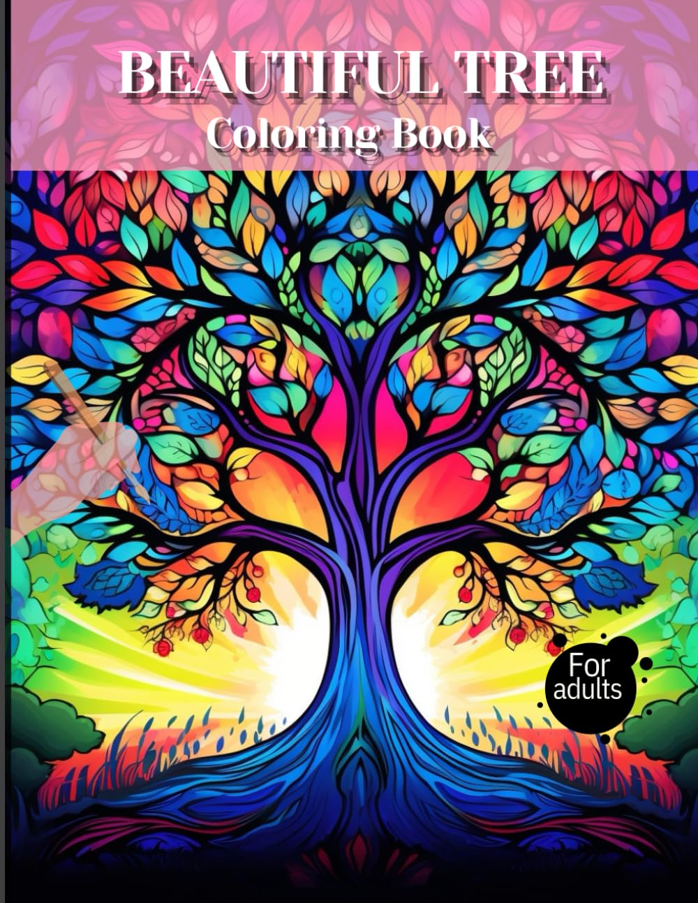 Beautiful Tree Mandala Coloring Book