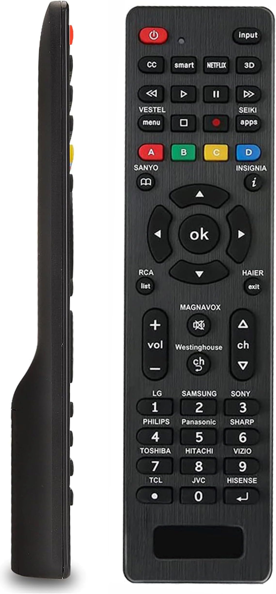 Universal Smart TV Remote Control for Samsung LG Sony Toshiba Vizio Sharp RCA Panasonic Insignia and More LCD LED 3D HDTV Smart TV