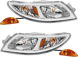Headlights Assembly for International Durastar 4200 4300 4400 4900 2001-2016, Transtar 8500 8600 2002 2003 2004 2005 2006 2007 2008 2009 2010 2011 2012 2013 2014 2015 2016,Replacement Headlamp