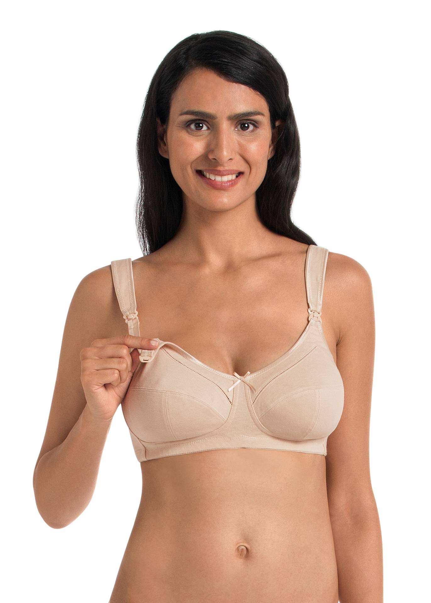 Anita Maternity 5055-753 Miss Cotton Donna Reggiseno Gravidanza Senza Ferretto Cotone Nude