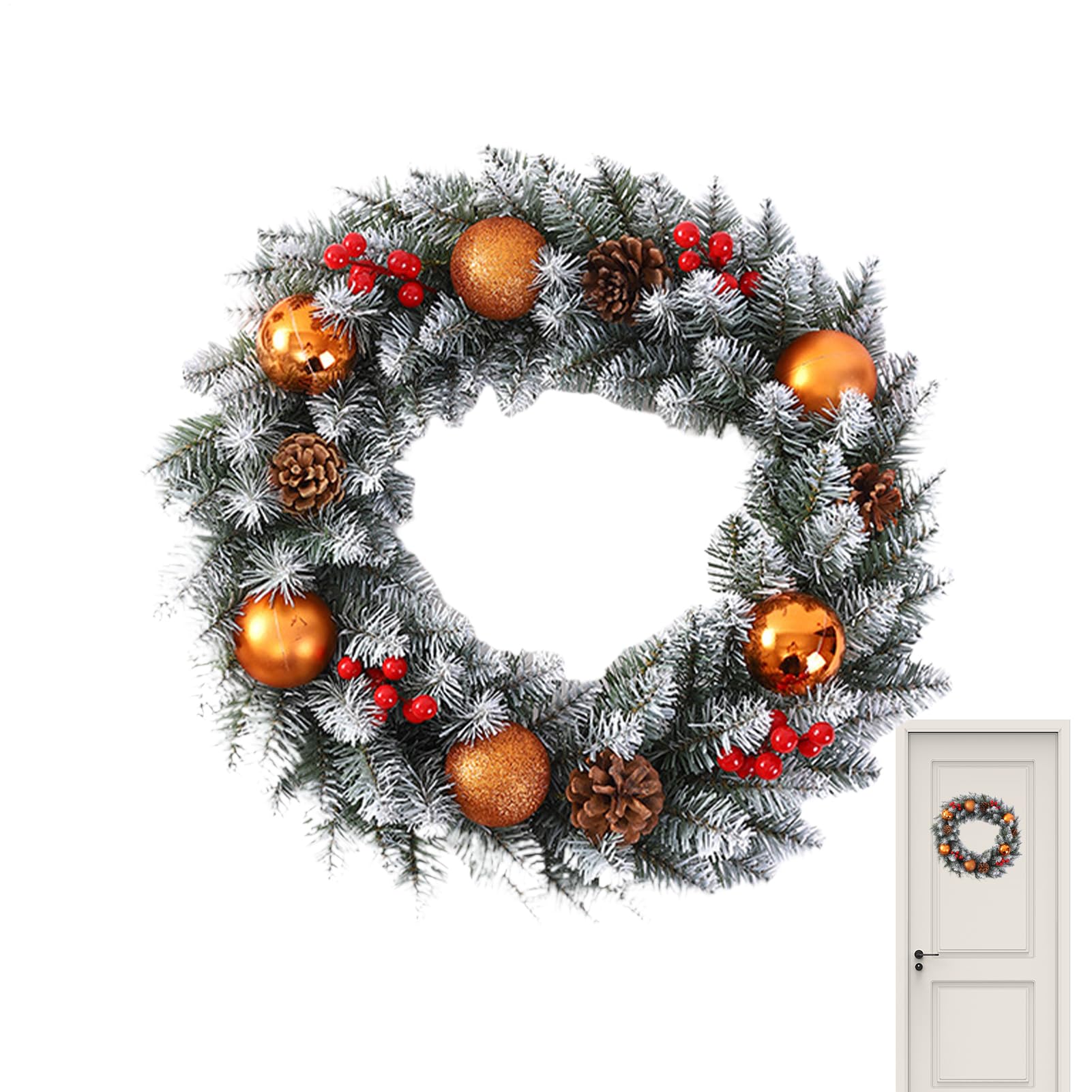 Couronne de Noël pour cheminée et terrasse : créez une ambiance festive