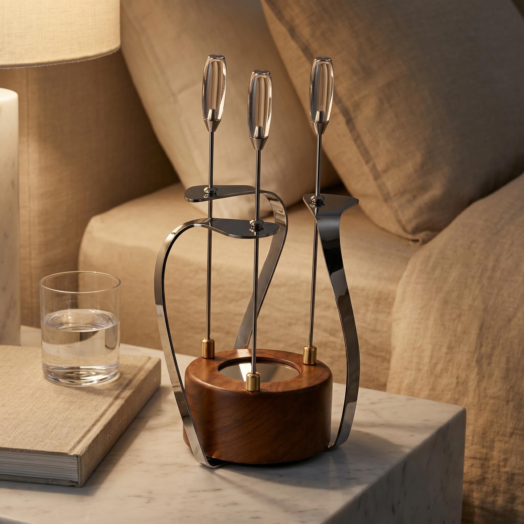 Carillon solare con base in legno, suoni della natura per alleviare lo stress, meditazione, yoga, effetti acqua e flussi per bagni sonori, relax