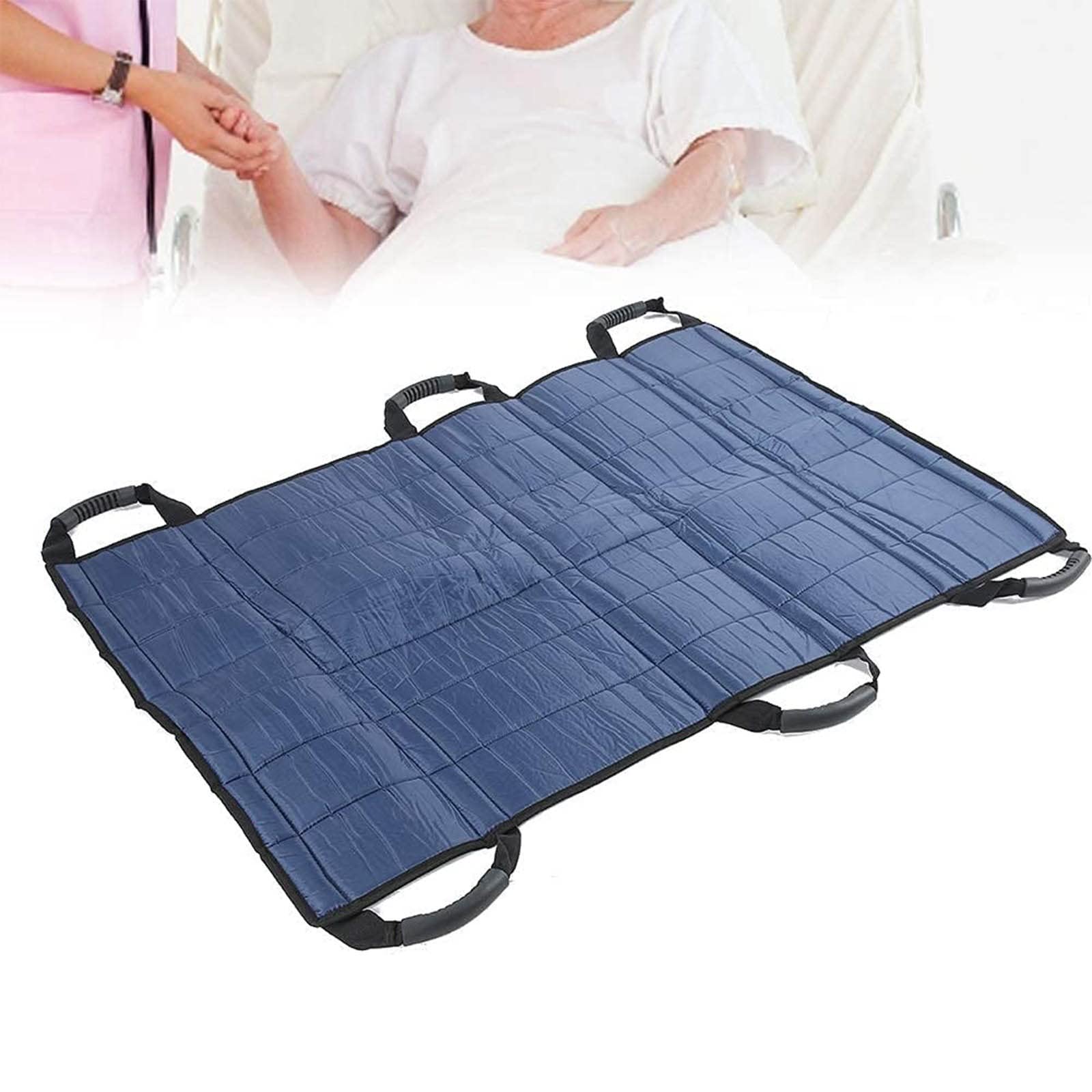 Cinturón de Transferencia de Eslinga para elevación de Pacientes, sábanas de posicionamiento con 6 Asas, Rollover/Transferencia/reposicionamiento, sábanas de Paciente Reutilizables y Lavables