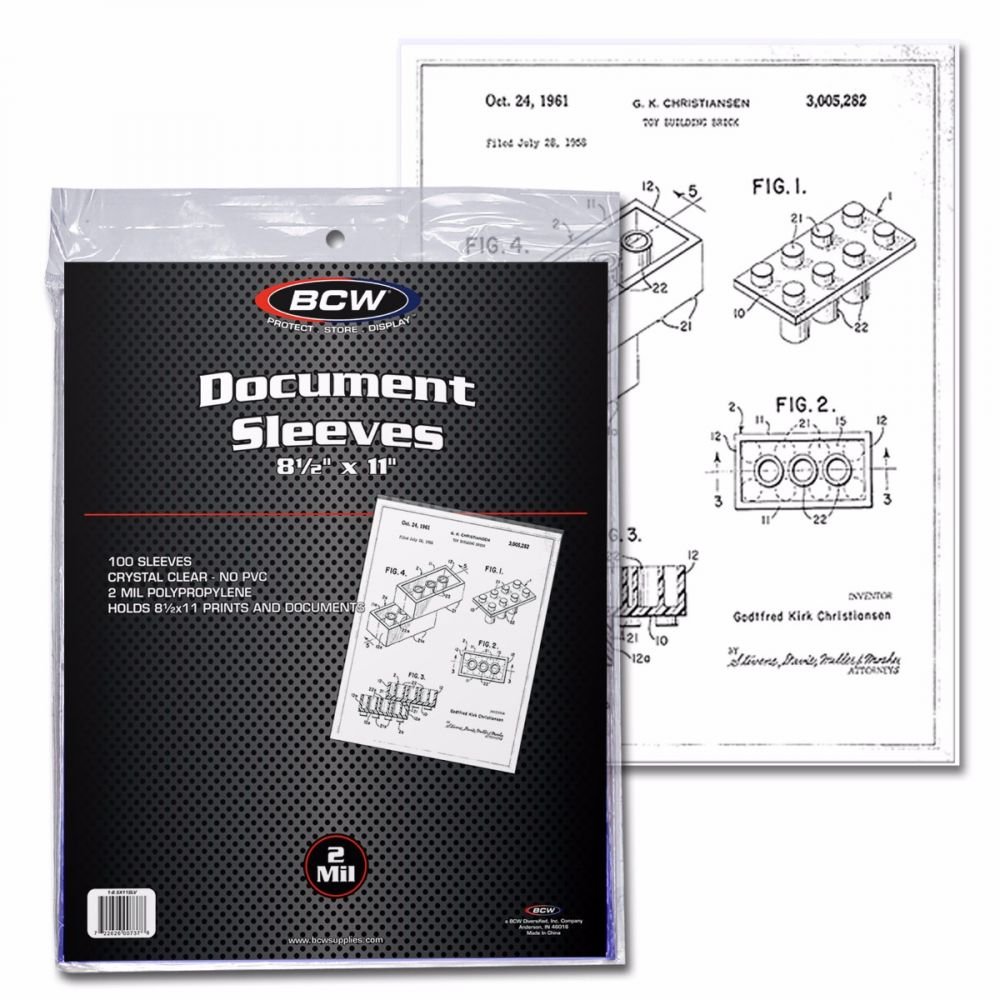 Amazon.com : BCW Document Sleeves 8.5 x 11 | Acid-Free Archival