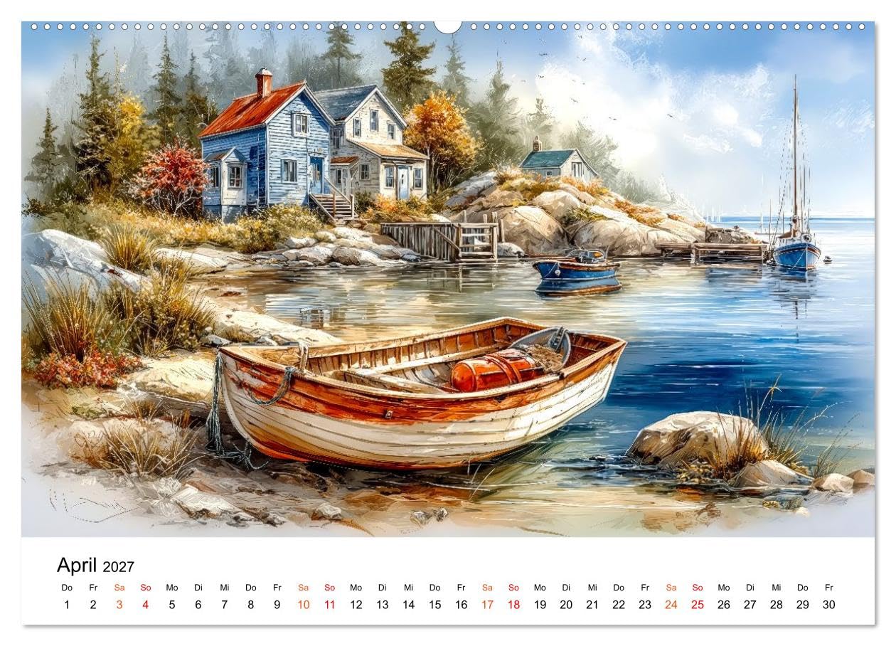 Kanada - Weite, Wasser, Wunder (hochwertiger Premium Wandkalender 2027 DIN A2 quer), Kunstdruck in Hochglanz: Kanada - pulsierenden Städte und unberührte Wildnis. (CALVENDO Orte)